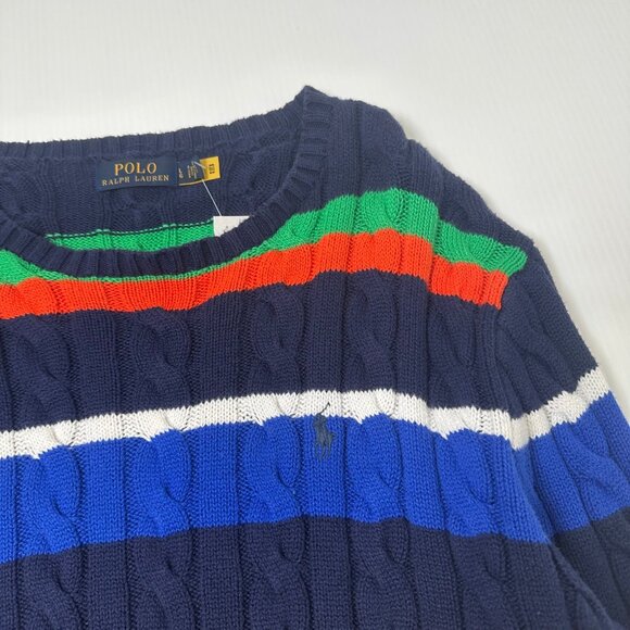 Polo Ralph Lauren Striped Multicolor Knit Sweater L - Picture 2 of 3